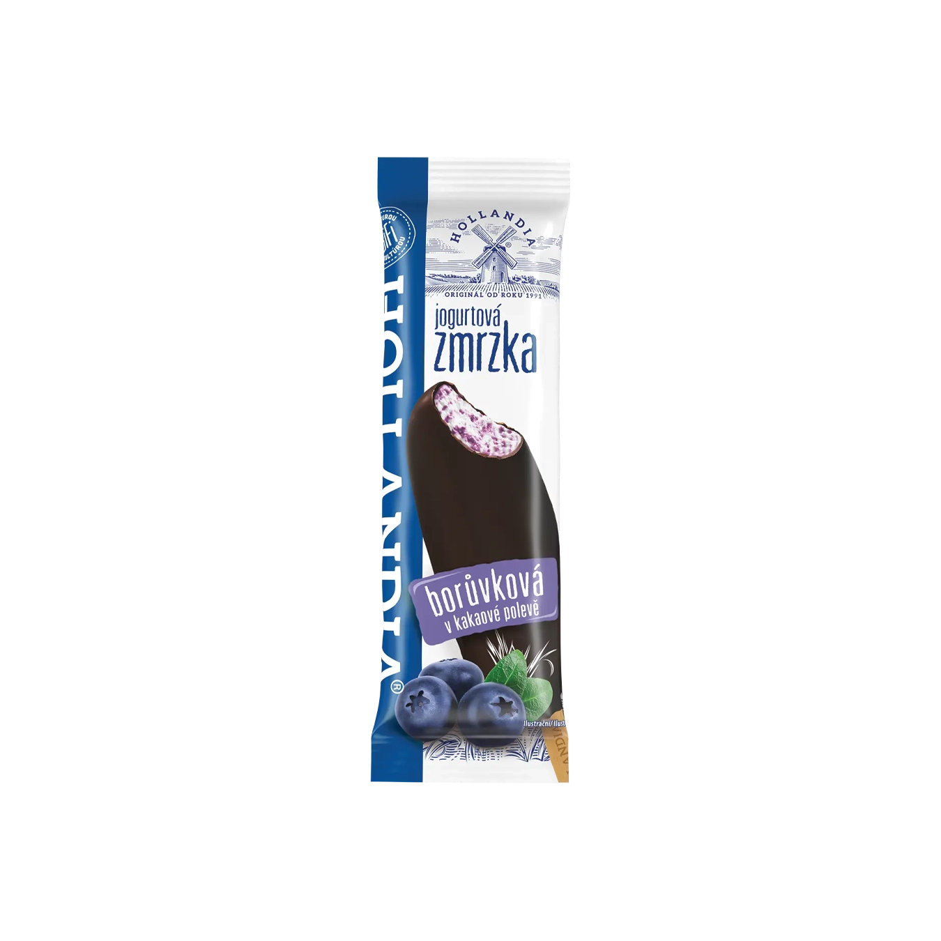 JOGHURTEIS MIT KAKAOGLASUR, HEIDELBEEREN